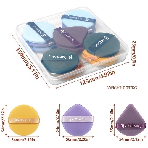 14Pcs Air Cushion Makeup Sponges for Foundation Concealer Teardrop Mix Setting Powder Puff Makeup Cushion Puff Foundation Sponge Blender Sponge for Liquid, Cream, and Powder
