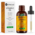 Natnique Vitamin E Oil 1 oz – Natural D-Alpha Tocopherol for Face, Skin, Hair & Nails – Pure, Non-GMO Moisturizer for Scars, Stretch Marks & Dry Skin – Cold-Pressed Carrier Oil for Body & Beauty Care