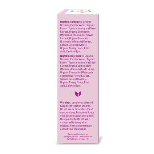 Hyland's Baby Organic Daytime and Nighttime Soothing Drops Combo Pack, Drops for Oral Discomfort, 2 oz.