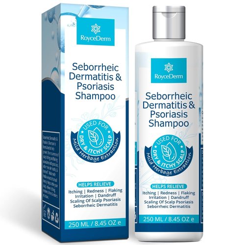 Roycederm Seborrheic Dermatitis Shampoo - Relieves Itching & Flaking for Dry Scalp Care