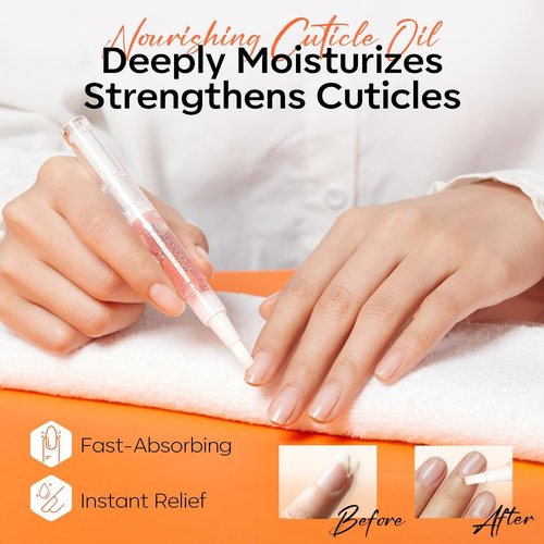Modelones Cuticle Remover Kit - Complete Cuticle Care Set with Trimmer, Pusher & Nipper for DIY Manicure