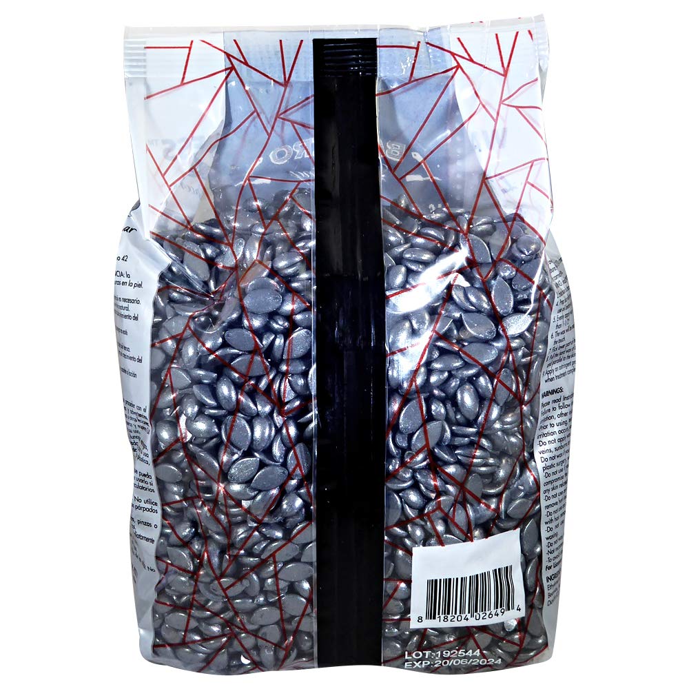 Waxness Barbero Steel Hard Wax Beads 2.2 lb (1 kg) – Stripless Hard Wax for Men’s Grooming, Effective on Coarse Hair, Smooth Application, Professional Use – Made in Italy