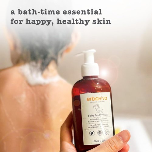 Erbaviva Baby Body Wash - Gentle & Nourishing Formula | 8 Fl Oz for Delicate Skin