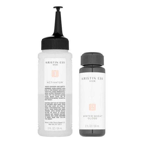 Kristin Ess Hair Gloss - Winter Wheat Light Neutral Blonde | 4-Week Semi-Permanent Color & Shine Conditioner