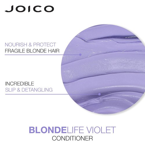 Joico Blonde Life Violet Shampoo & Conditioner Set - Neutralize Brassy Tones & Boost Shine | Sulfate-Free Formula
