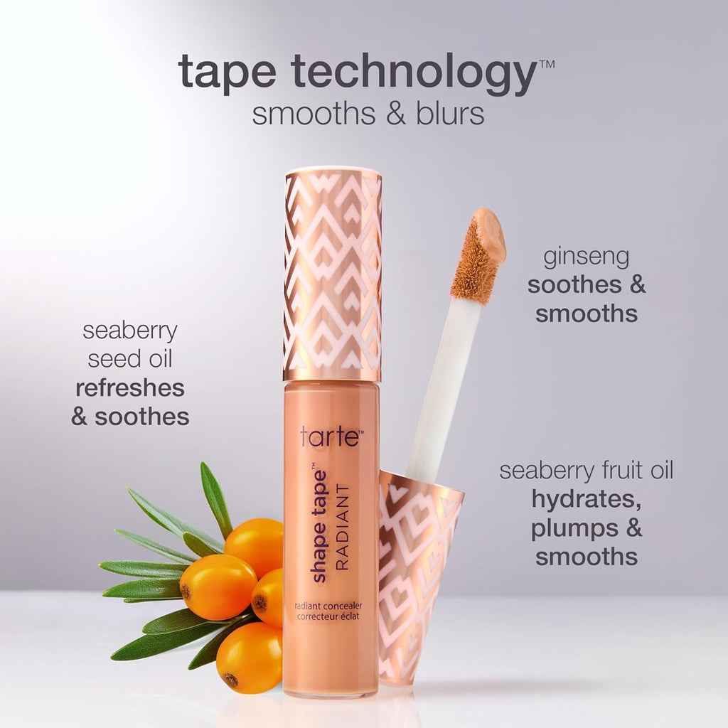 Tarte Shape Tape Radiant Concealer - Medium Coverage, Hydrating Formula for Dark Circles & Fine Lines, Vegan