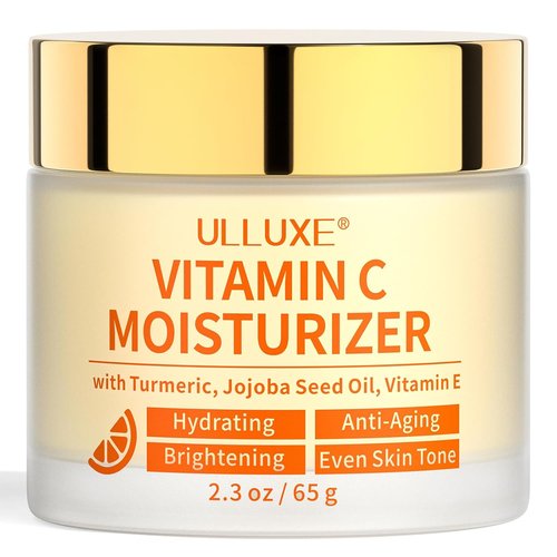 Regine Switzerland Vitamin C Face Moisturizer - Brightening Anti-Aging Cream with Turmeric & Niacinamide, 2.3 Oz