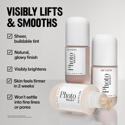 Revlon PhotoReady Lift + Fill Skin Tint - Multi-Use Glow Enhancer for Sheer Coverage, 1 fl oz