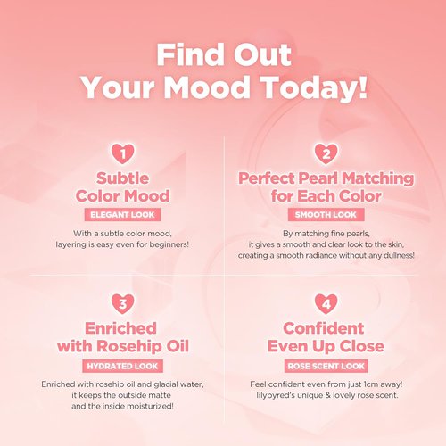 Lilybyred Luv Beam Cheek - Heart-Shaped Korean Powder Blush, Soft Matte Finish, 0.16 oz. (01 Loveable Coral)