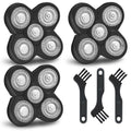 3 PCS Blades Refills for Freebird Head Shaver, 5 Blades Razor Replacement Heads Bald Men Freedom Grooming for free bird + 3 Cleaning Brush