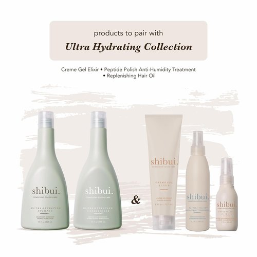 SHIBUI Ultra Hydrating Shampoo - Silicone-Free with Camellia & Lemongrass Oils for Healthy Hair | 12 Fl Oz