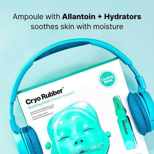 Dr.Jart+ Cryo Rubber Mask Collection - 4 Hydrating & Brightening Korean Face Masks | Skin Care Kit with Hyaluronic Acid & Niacinamide