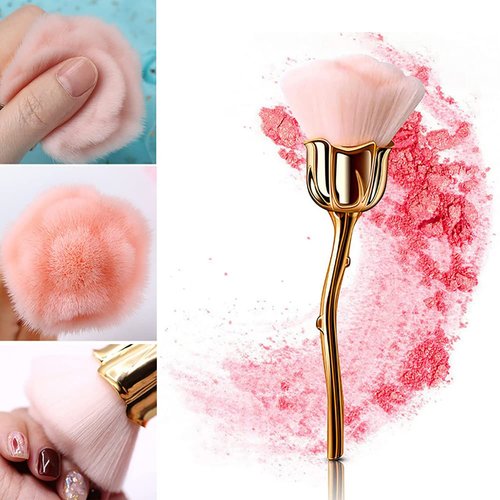 DANNEASY 2pcs Nail Dust Brush Nail Brushes for Cleaning Nail Powder Brush Nail Duster Large Makeup Brush Blush Brush Nail Art Brushes Nail Tools Kit
