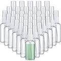 Uiifan 100 Pcs Mini Clear Spray Bottles 1 oz Small Empty Plastic Fine Mist Spray Bottles with Small Funnels for Essential Oils Travel Alcohol Perfumes