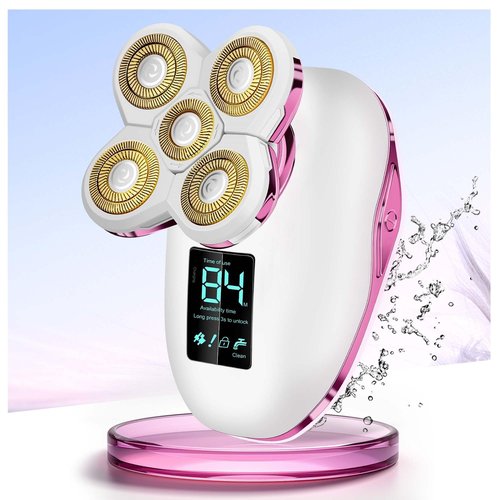 Electric Razors for Women Legs-5D Magnetic Detachable Head Flawless Razor-Wet Dry Cordless Trimmer-USB Rechargeable Travel Kit