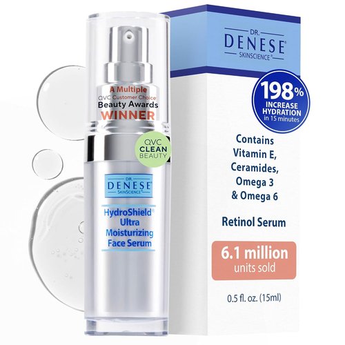 Dr. Denese SkinScience HydroShield Retinol Serum - Hydrating Anti-Aging Formula, 0.5 oz Travel Size | Cruelty-Free