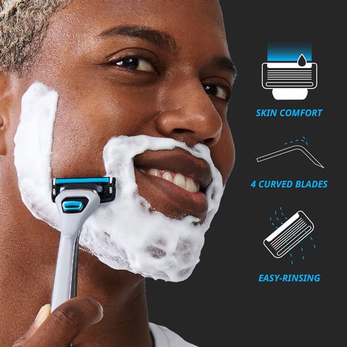 Dorco Pace 4 Pro - Four Blade Razor Shaving System - 2 Replacement Handles (Handles Only)