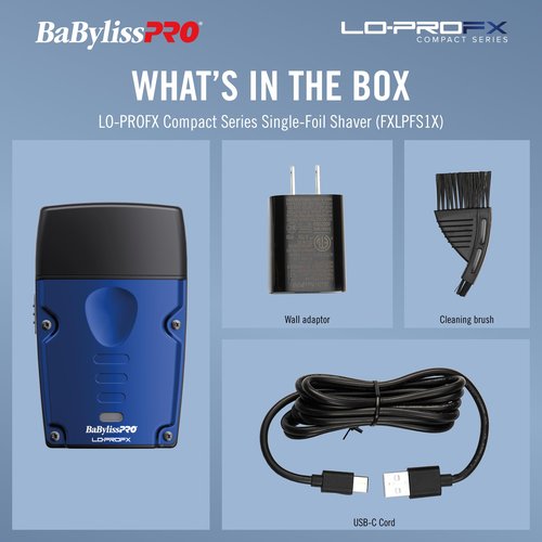 BaBylissPRO High-Performance Compact LO-PROFX Single Foil Shaver
