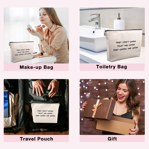 Friends TV Show Gifts Cosmetic Bag, Funny Gifts Friends TV Show Merchandise Birthday Friendship Gifts for Women Friends Fans Sister Bestie Best Friends Gifts Funny Makeup Bag