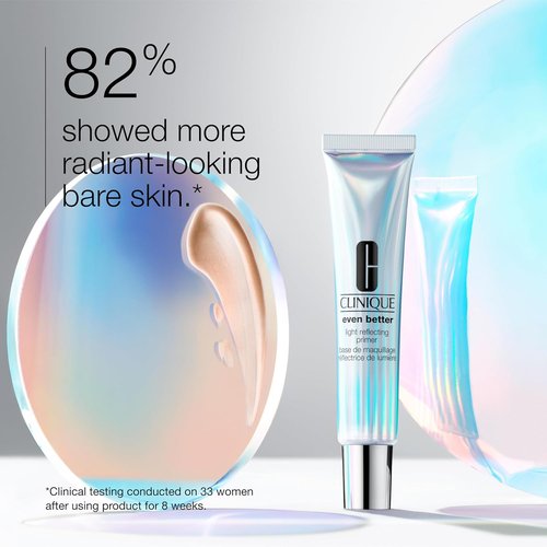 Clinique Even Better Face Primer - Hydrating Vitamin C & Hyaluronic Acid for All Skin Types | Lightweight, Illuminating Finish