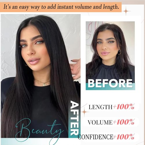 Dark Brown Clip in Hair Extensions Real Human Hair 18Inch 120g/7Pcs Brazilian Virgin Remy Human Hair Clip in Extensions for Women Seamless Invisible Straight Human Hair Extensions Clip ins Double Weft
