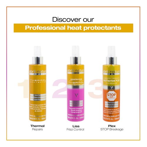 Abril Et Nature - Plex Thermal Protector - Prevent Breakage for Dry/Damaged Hair - Keratin Infused - 200 ml