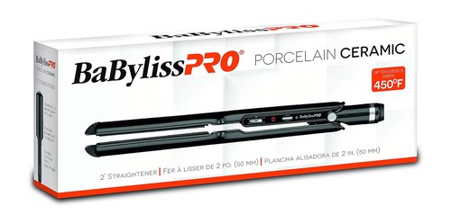 BaBylissPRO Flat Iron | Professional Porcelain Hair Straightener for All Hair Types