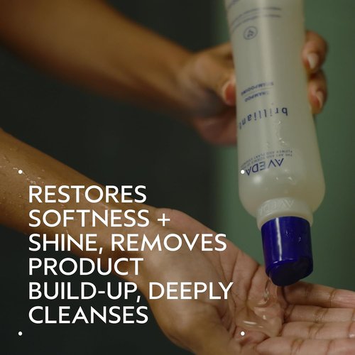 Aveda Brilliant Shine Boosting Shampoo - Adds Shine & Clarifies Product Build-Up | 8.5 Fl Oz | Jasmine, Rose, Clove Aroma