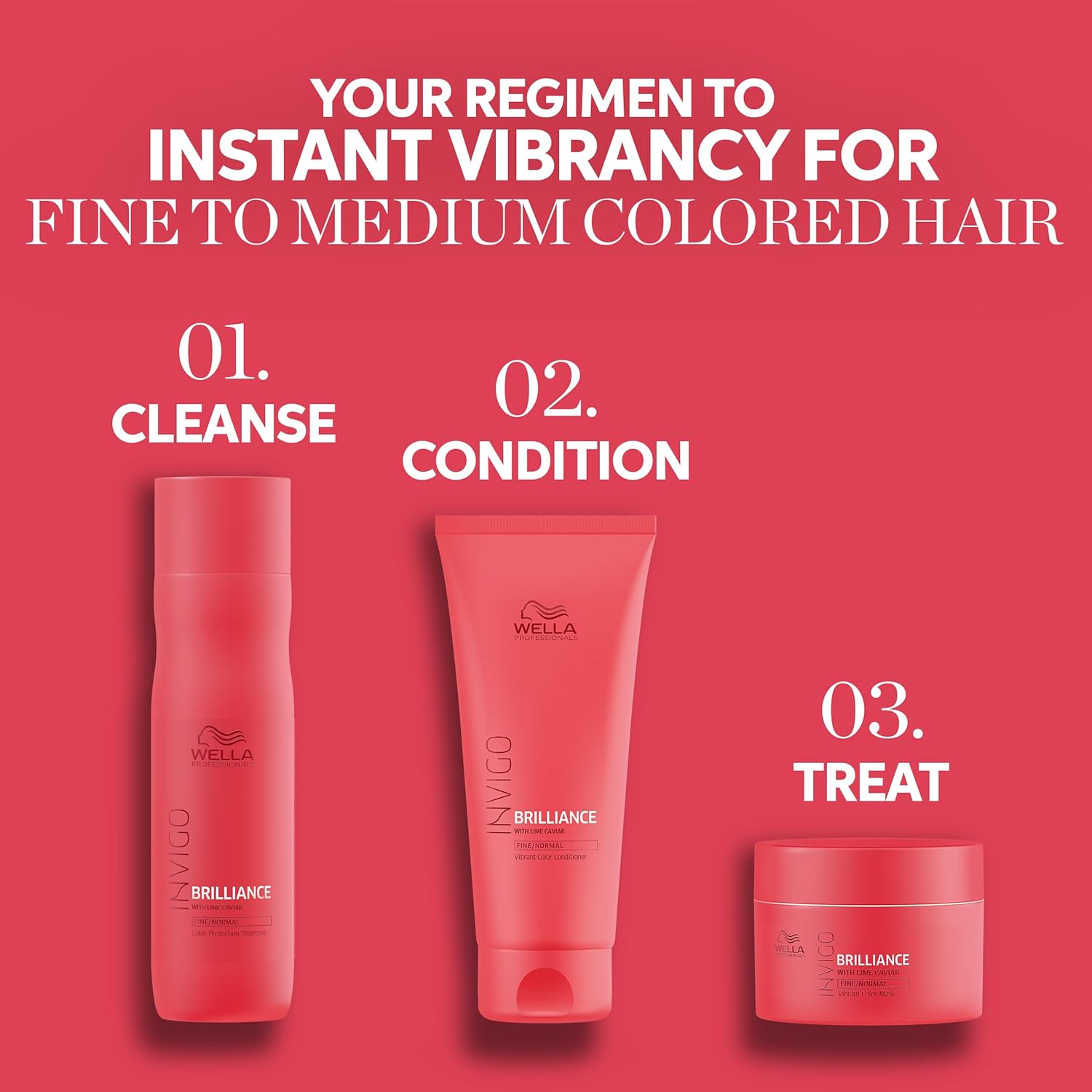 Wella Professionals Invigo Brilliance Hair Mask - Color Vibrancy Conditioning Treatment | 5.07 oz