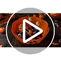 Halloween Candy Bowls Set - 4 Large Plastic Trick-or-Treat Treat Holders - Orange, Purple, Black Variations