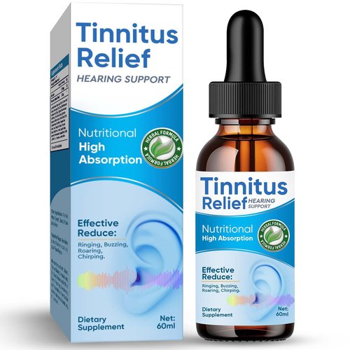 Tinnitus Relief for Ringing Ears, Natural Ingredients Tinnitus Ear Ringing Relief, Effective Tinnitus Treatment to Reduce Ear Noise & Improve Hearing for Men & Women