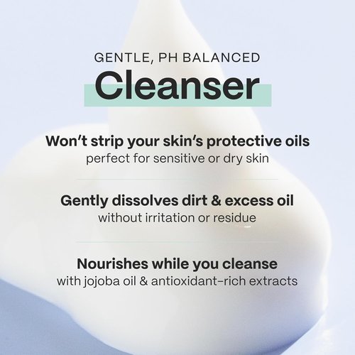 Mad Hippie Cream Cleanser - Gentle Formula with Hyaluronic Acid & Jojoba Oil, 4 Oz for Skin Protection