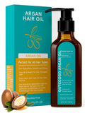 Outccogo Moroccan Argan Oil - Nourishing Hair Oil for Frizz Control & Heat Protection | 3.4 Fl Oz