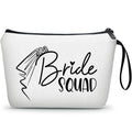 SEAMOON Bachelorette Gifts for Bride, Team Bride, Bride Squad, Maid of Honor Gifts for Her, Friends, Daughter, Sister, Bride Makeup Bag, Bachelorette Gift Bag, Bachelorette Party Accessories