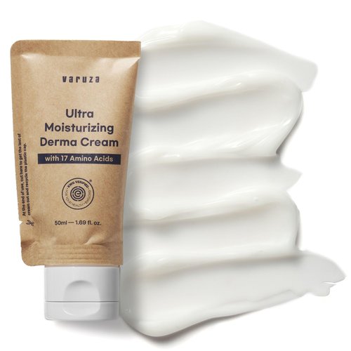 varuza Ultra Moisturizing Derma Face Cream - Deep Hydrating Facial Moisturizer - EWG, Vegan Certified Oil Free Korean Skin Care 1.69 fl oz