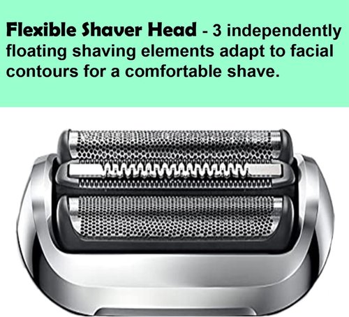 Braun Series 7 Replacement Head 73S - Compatible with 7020s, 7025s, 7085cc | 1 Count