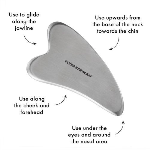 Tweezerman Stainless Steel Gua Sha Massager