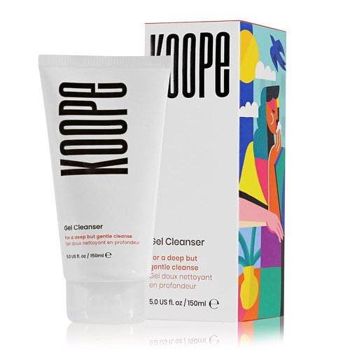 Koope Gel Face Wash - Gentle pH Balanced Facial Cleanser for All Skin Types | 5.0 FL OZ, Vegan Formula