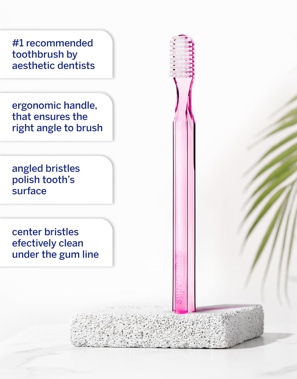 Supersmile New Generation Toothbrush - Patented 45° Soft Nylon Bristles for Effective Whitening | Ergonomic Handle for Adults & Children