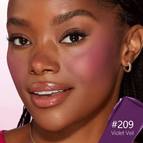 Regine Switzerland Cream Powder Blush Duo - Lasting & Buildable for Medium to Deep Skin Tones | Cool Violet