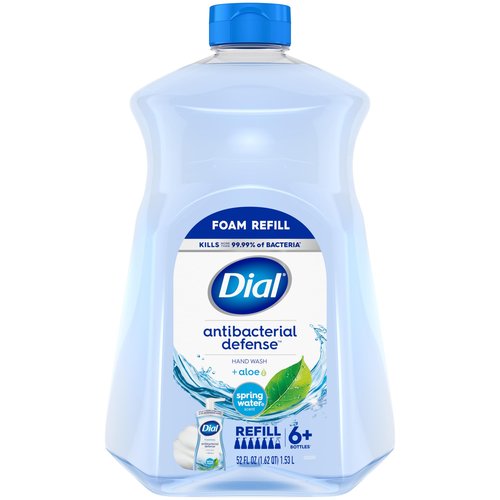 Dial Antibacterial Foaming Hand Wash Spring Water Scent, 30 Ounce Pack of 4 and 52 Ounce Hand Soap Refills