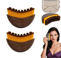 Fvaql Dry Brushing Face Brush, Lymphatic Contour Face Brush, Chin & Jawline Sculpting, Lymphatic Drainage Massager for Face, Ergonomically Designed to Fit The Skin Precisely (2PCS)