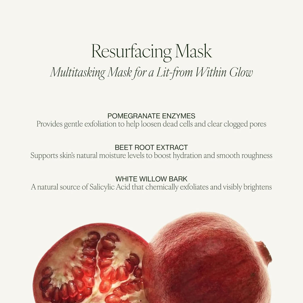 Tata Harper Resurfacing Mask - Gentle Exfoliating Enzyme Mask for Instant Glow | 30ml Natural Skincare