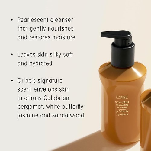 Oribe Cote d'Azur Body Wash & Crème Duo - Luxurious Hydration for Silky Smooth Skin
