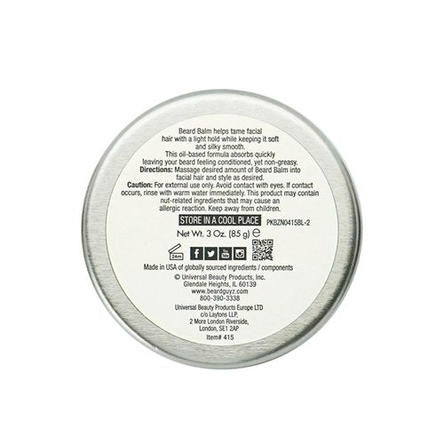 Beard Guyz Beard Balm – Beard Conditioner and Styler for Men, Softens, Tames, and Moisturizes Facial Hair, 3 oz