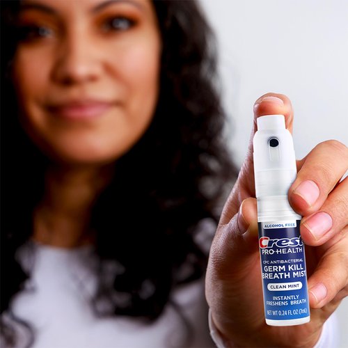 Crest Pro-Health | Portable Alcohol-Free CPC Mist with Clean Mint Flavor | Instant Fresh Breath - 3 Count (0.24oz/7ml) Breath Spray