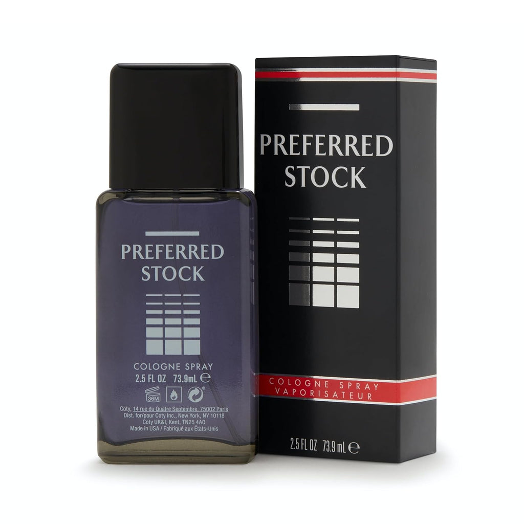 Stetson Preferred Stock Cologne Spray for Men - Leathery & Woody Aroma with Cypress & Sandalwood - 2.5 Fl Oz