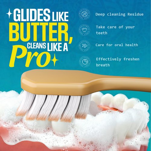 JBEIJIAN Extra Soft Toothbrush for Sensitive TeethWith ，10000 Bristles Nano Toothbrush Soft Bristles for Sensitive & Receding Gums, Perfect for Whiter Teeth, 6 Pack