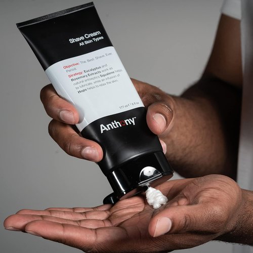 Anthony Shaving Cream for Sensitive Skin - Squalane & Eucalyptus | Soothes, Refreshes & Conditions - 6 Fl Oz