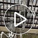5.4Ft Halloween Skeleton with Movable Joints - Life Size Human Bones for Indoor Outdoor Decor